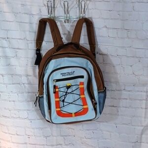 High Trails Equipment Y2K‎  Brown Blue Hiking Back Pack